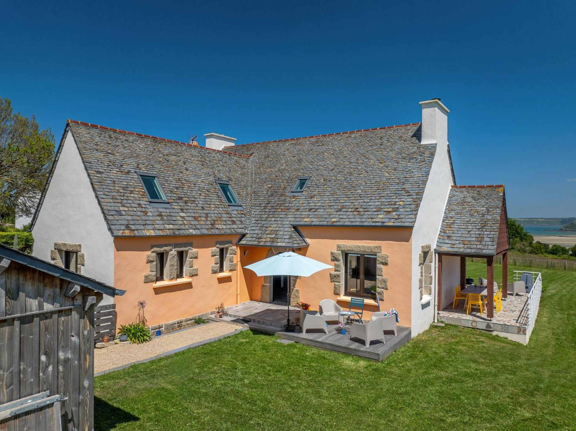 Villa - Vue Mer - 800M De La Plage Locquirec Buitenkant foto
