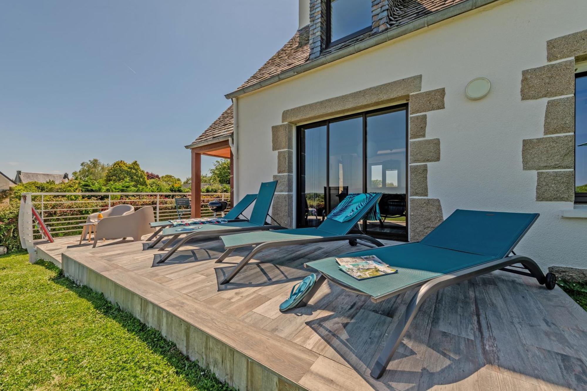 Villa - Vue Mer - 800M De La Plage Locquirec Buitenkant foto