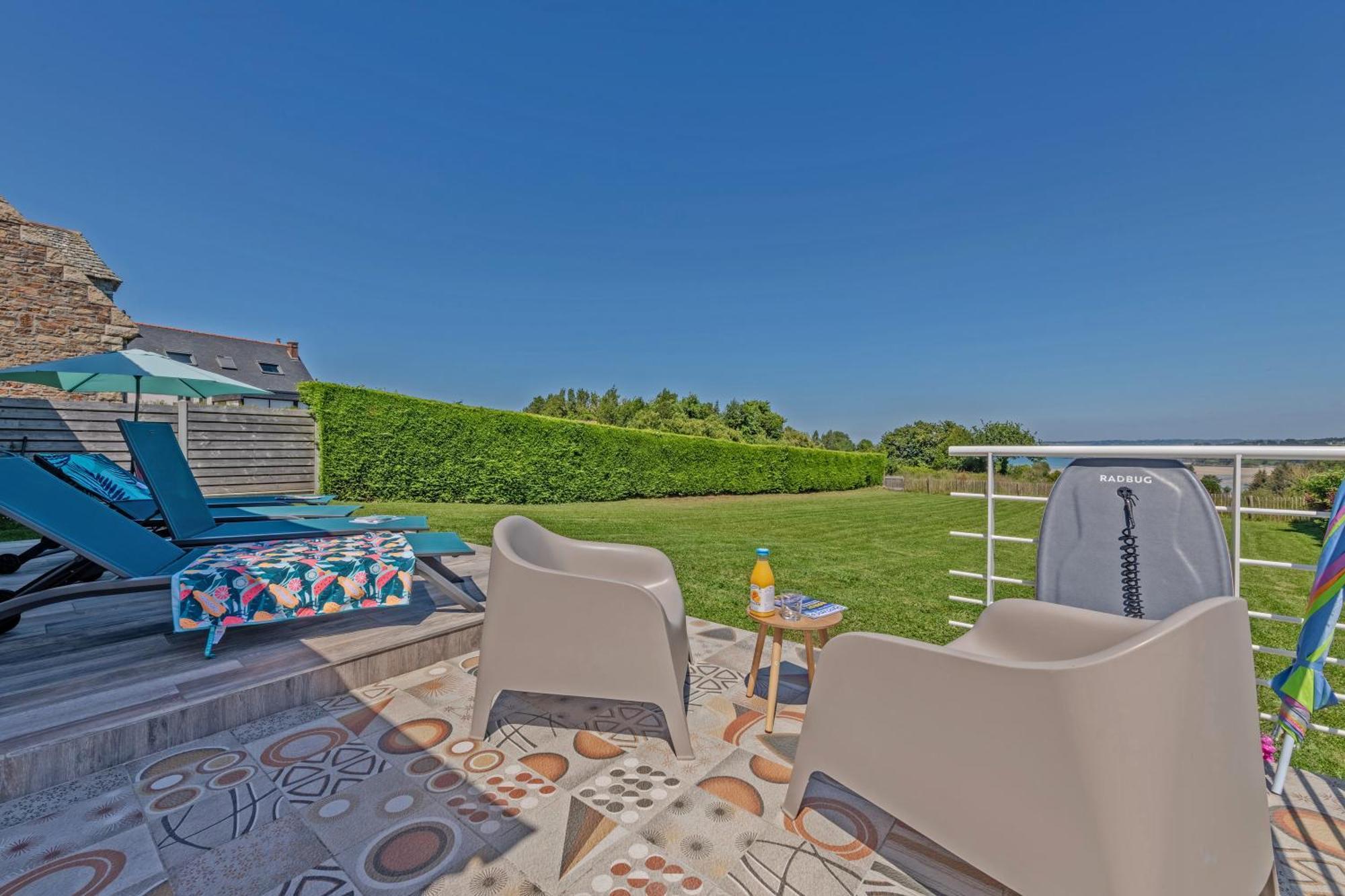 Villa - Vue Mer - 800M De La Plage Locquirec Buitenkant foto