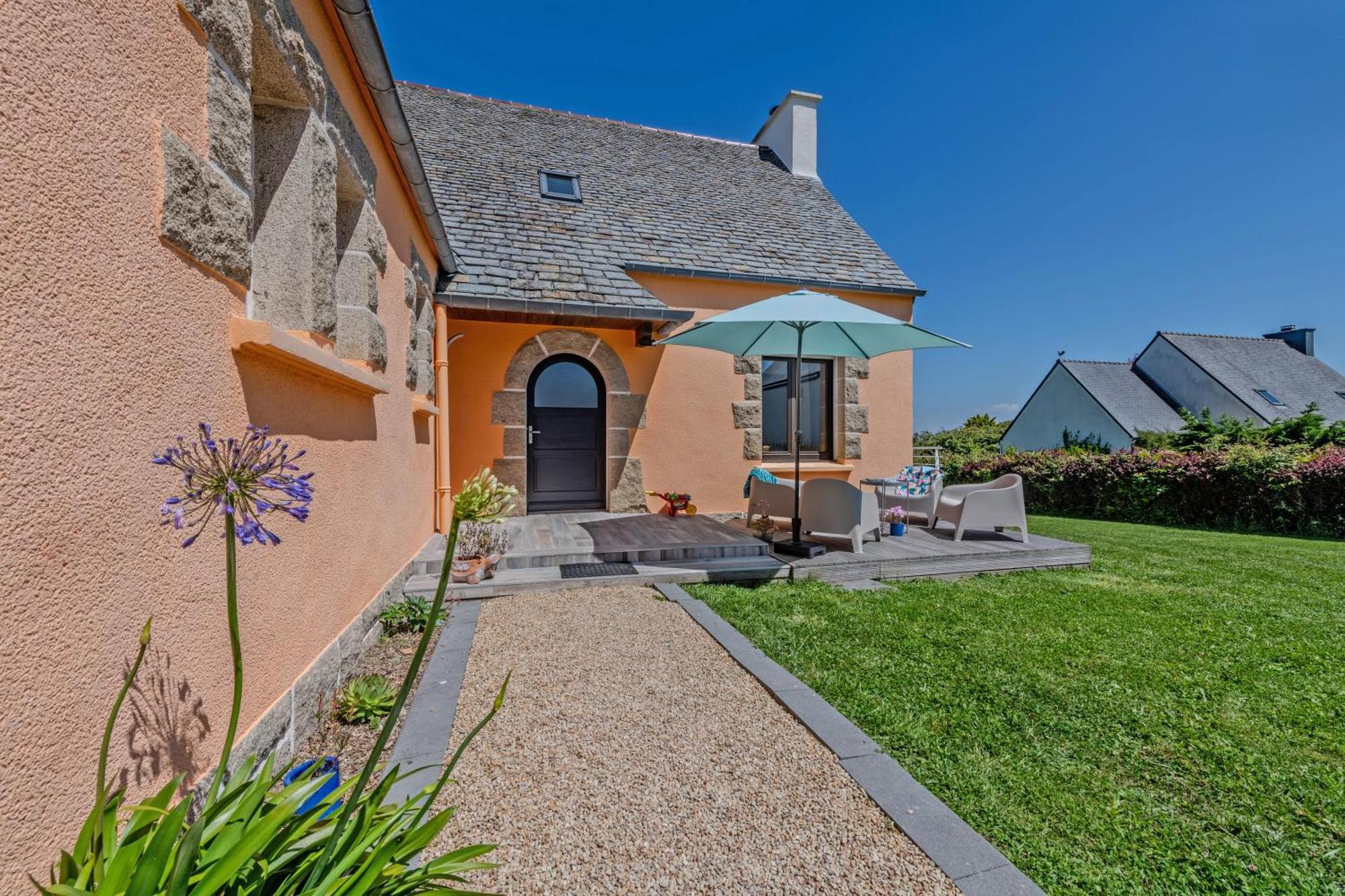 Villa - Vue Mer - 800M De La Plage Locquirec Buitenkant foto