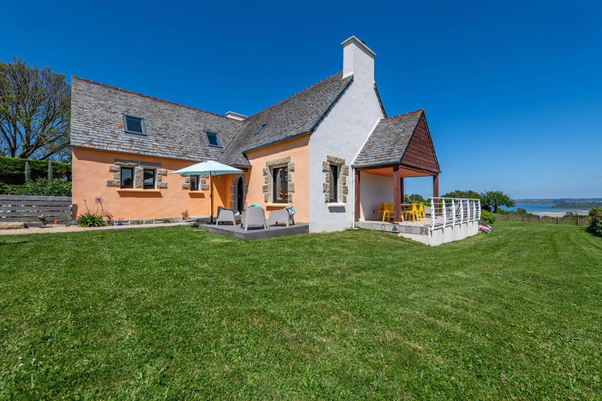 Villa - Vue Mer - 800M De La Plage Locquirec Buitenkant foto